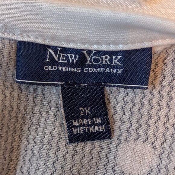 New York Clothing Company 2X black with white polka dot mini dress EUC - Picture 8 of 9